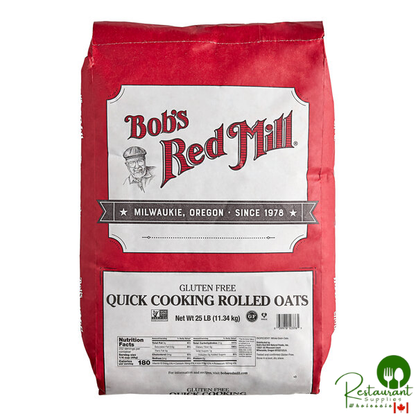 Bob's Red Mill 25 lb. Gluten-Free Quick-Cooking Rolled Oats