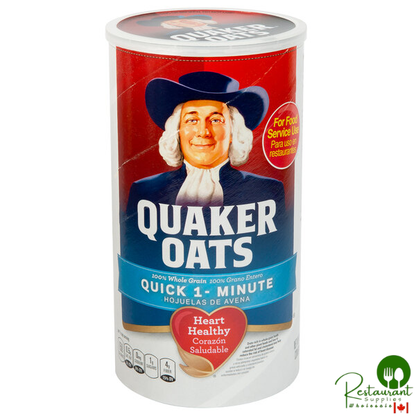 Quaker 42 oz. Quick Regular Oats - 12/Case