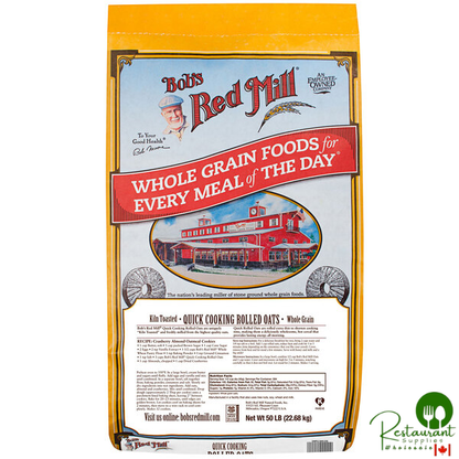 Bob's Red Mill 50 lb. Quick-Cooking Whole Grain Rolled Oats