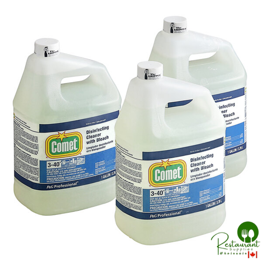 Comet 24651 Disinfecting Cleaner with Bleach Ready-to-Use Refill 1 Gallon - 3/Case
