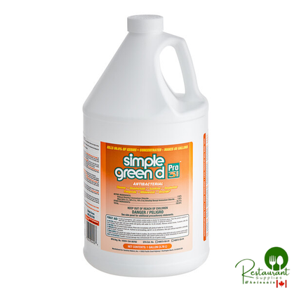 Simple Green D Pro 3 Plus 3310200601001 1 Gallon Sweet Lavender Pine Scented Concentrated Antibacterial and Disinfectant Cleaner - 6/Case
