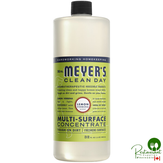 Mrs. Meyer's Clean Day 374678 32 fl. oz. Lemon Verbena All Purpose Multi-Surface Cleaner Concentrate - 6/Case