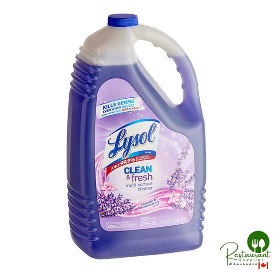 Lysol RAC88786 144 oz. Lavender and Orchid Essence Scent Multi-Surface Cleaner - 4/Case