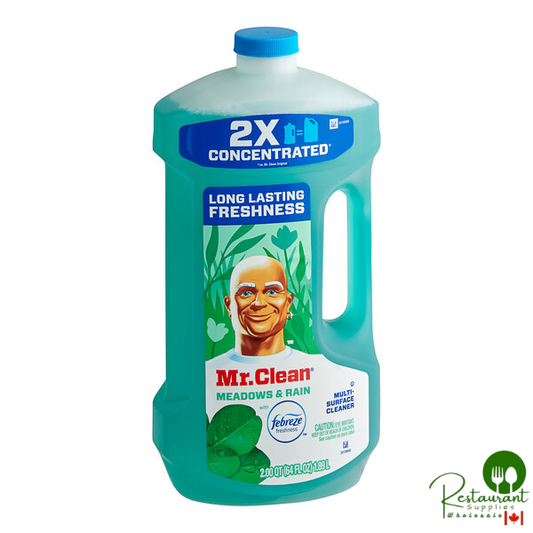 Mr. Clean 10725 64 fl. oz. 2X Concentrated Multi-Surface Cleaner with Febreze Meadows and Rain Scent - 4/Case