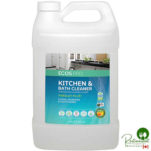 ECOS PL9746/04 Pro 1 Gallon Parsley Plus Scented All-Purpose Kitchen and Bathroom Cleaner - 4/Case