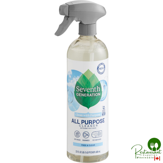 Seventh Generation 44713 Free & Clear 23 oz. All-Purpose Cleaner - 8/Case
