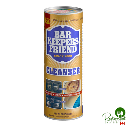 Bar Keepers Friend 11514 21 oz. All-Purpose Cleaning Powder - 12/Case