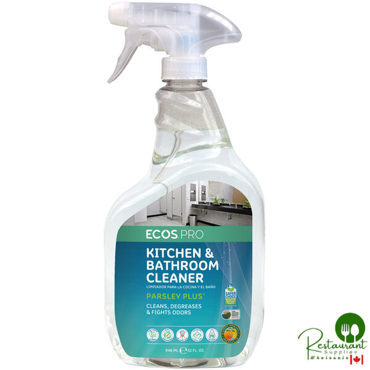 ECOS PL9746/6 Pro 32 fl. oz. Parsley Plus Scented All-Purpose Kitchen and Bathroom Cleaner Spray Bottle - 6/Case