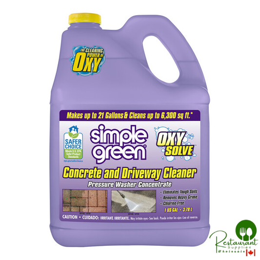 Simple Green Oxy Solve 2310000418233 1 Gallon Concentrated Pressure Washer Concrete and Driveway Cleaner - 4/Case