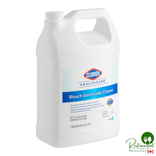 CloroxPro Clorox Healthcare CLO68978 1 Gallon Bleach Germicidal Cleaner - 4/Case