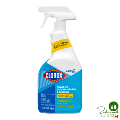 CloroxPro Clorox Anywhere CLO01698CT 32 oz. Daily Disinfectant and Food Surface Sanitizer - 12/Case