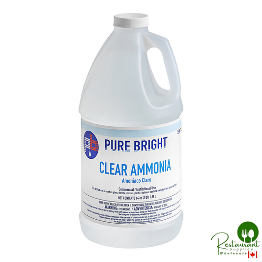 Pure Bright 0.5 Gallon / 64 oz. Clear Ammonia - 8/Case