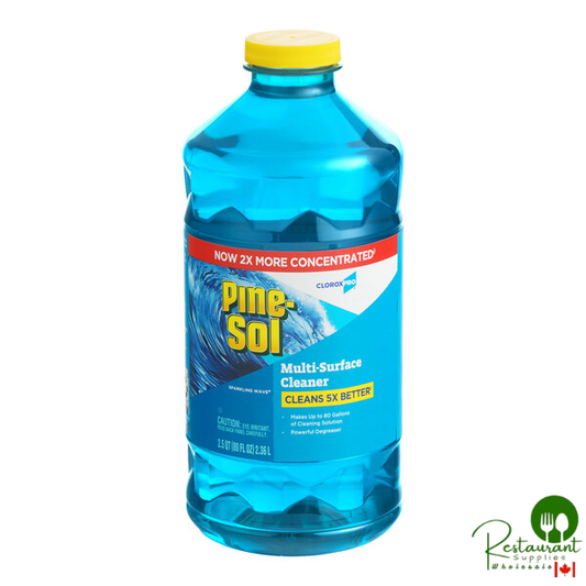 CloroxPro Pine-Sol CLO60609CT 80 oz. Sparkling Wave Scent Multi-Surface Cleaner - 3/Case