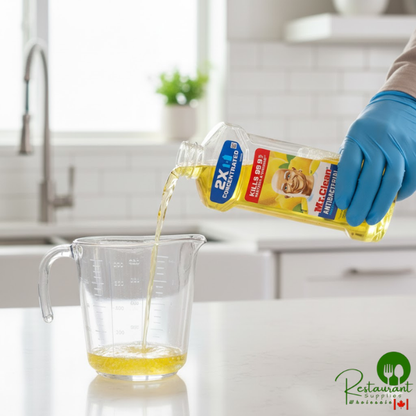 Mr. Clean 06892 23 fl. oz. 2X Concentrated Antibacterial Multi-Surface Cleaner with Lemon Scent - 6/Case