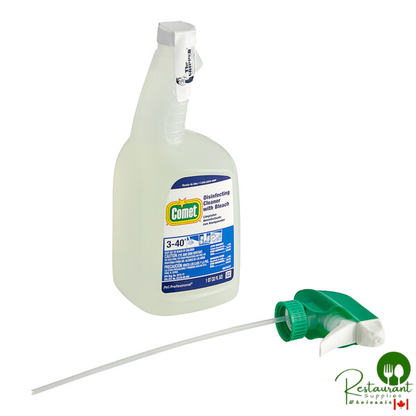 Comet 30314 Disinfecting Cleaner with Bleach Ready-to-Use Bottle with Foil Seal 32 fl. oz. - 8/Case