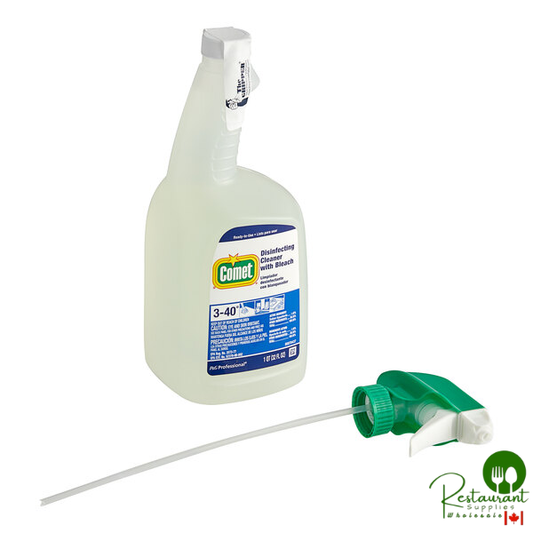 Comet 30314 Disinfecting Cleaner with Bleach Ready-to-Use Bottle with Foil Seal 32 fl. oz. - 8/Case