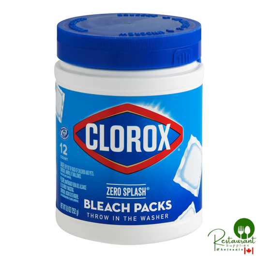 Clorox Zero Splash CLO31371 12-Count Bleach Packs - 6/Case