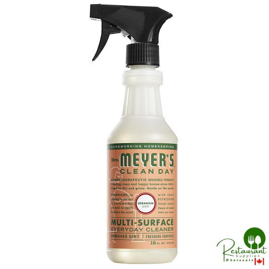 Mrs. Meyer's Clean Day 323570 16 fl. oz. Geranium All Purpose Multi-Surface Cleaner - 6/Case
