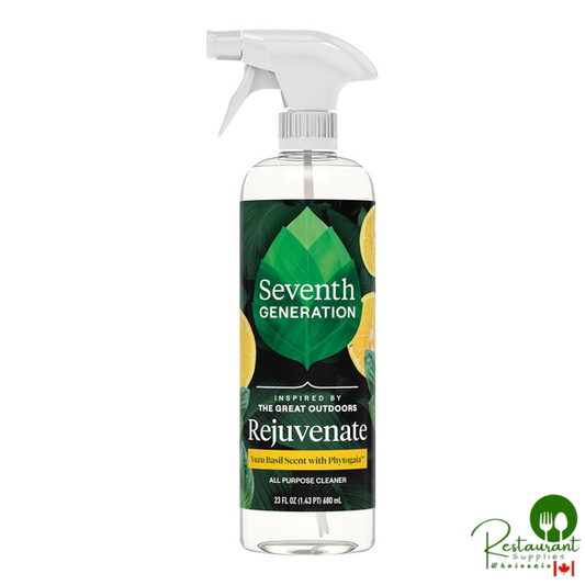 Seventh Generation 10732913452535 23 oz. Yuzu Basil with Phytogaia All-Purpose Cleaner - 4/Case