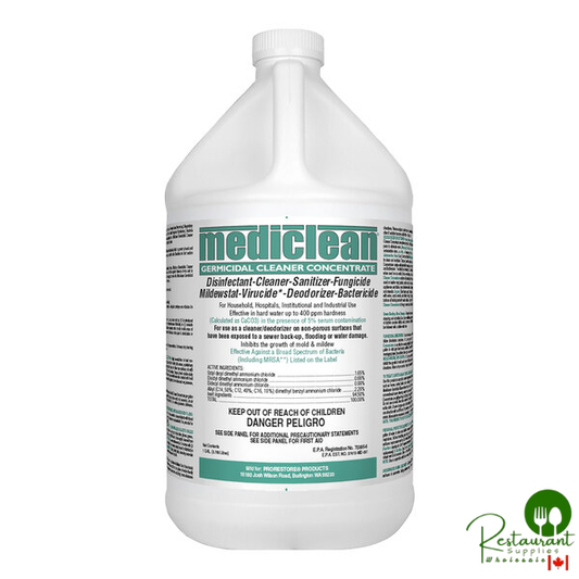 118224 1 Gallon / 128 oz. Concentrated Germicidal Cleaner with Lemon Scent - 4/Case