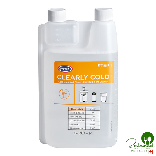 Urnex 13-CCO-UX1DN-02 1 Liter / 33.8 fl. oz. Clearly Cold Coffee Equipment Cleaner