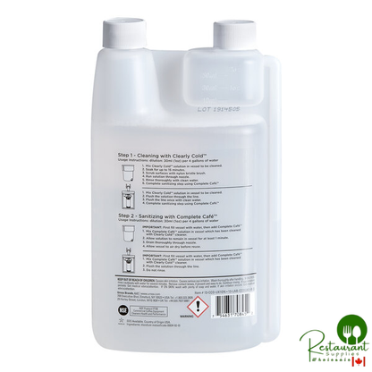 Urnex 13-CCO-UX1DN-02 1 Liter / 33.8 fl. oz. Clearly Cold Coffee Equipment Cleaner