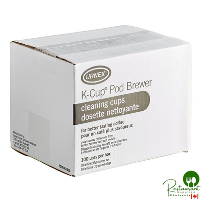 Urnex 25-CCP-WUK1-100 K-Cup® Single Cup Coffee Brewer Cleaning Cups - 100/Case