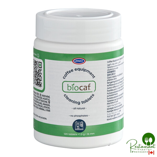 Urnex 19-P22-FC120-12 Biocaf 120 ct. 1.3g Coffee Equipment Cleaning Tablets