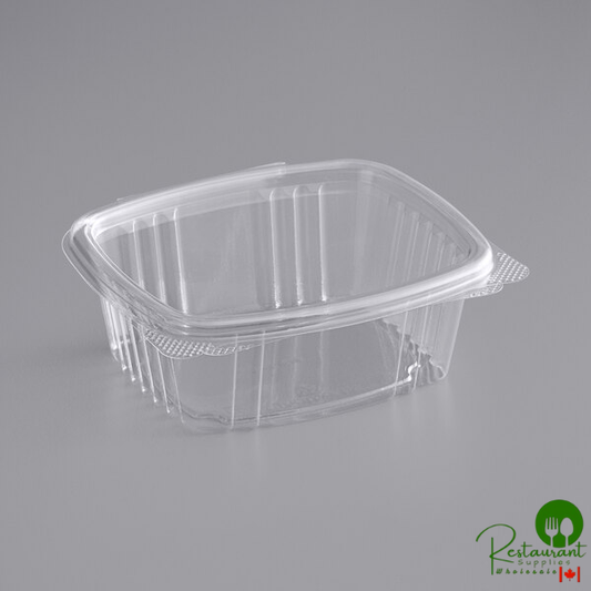 Stalk Market Rectangular Clear PLA Hinged Deli Container 12 oz. - 300/Case