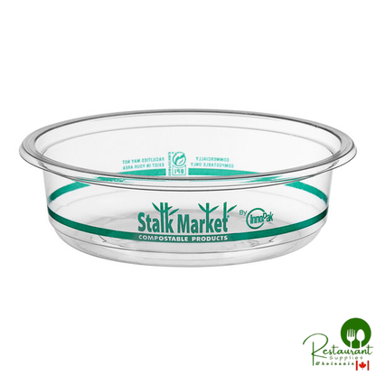Stalk Market PLA-DR8-A Round Clear PLA Deli Container 8 oz. - 600/Case