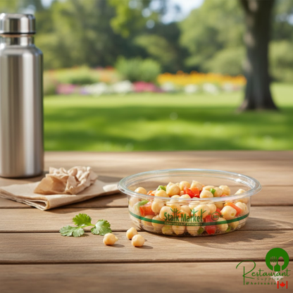 Stalk Market PLA-DR8-A Round Clear PLA Deli Container 8 oz. - 600/Case