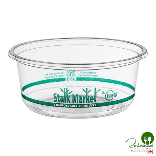 Stalk Market PLA-DR12-A Round Clear PLA Deli Container 12 oz. - 600/Case