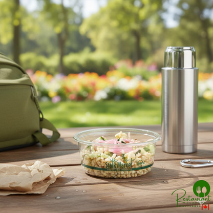 Stalk Market PLA-DR12-A Round Clear PLA Deli Container 12 oz. - 600/Case