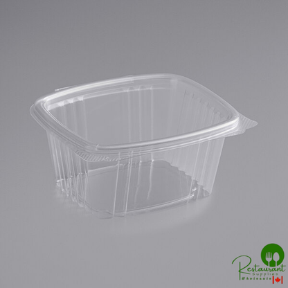 Stalk Market Rectangular Clear PLA Hinged Deli Container 16 oz. - 300/Case