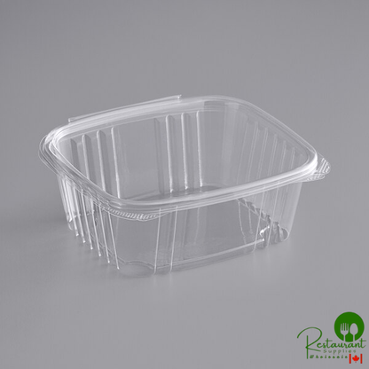 Stalk Market Rectangular Clear PLA Hinged Deli Container 32 oz. - 200/Case