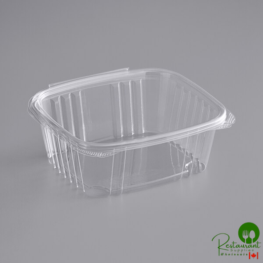 Stalk Market Rectangular Clear PLA Hinged Deli Container 32 oz. - 200/Case