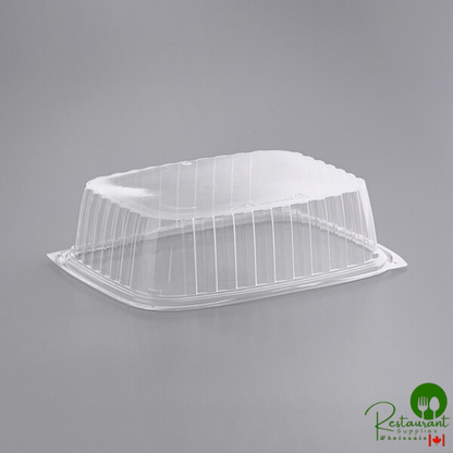World Centric 48 oz. Compostable Rectangular Clear PLA Deli Container - 400/Case