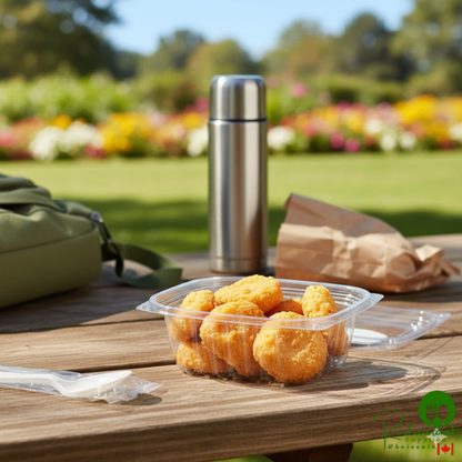 World Centric 12 oz. Compostable Rectangular Clear PLA Deli Container - 900/Case