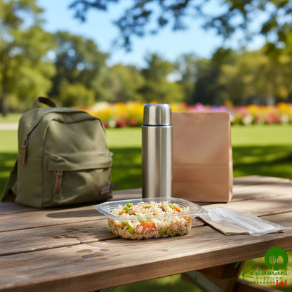 World Centric 8 oz. Compostable Rectangular Clear PLA Deli Container - 900/Case