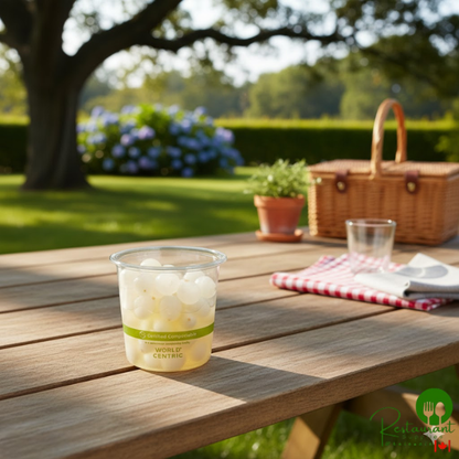 24 oz. Compostable Clear PLA Deli Container - 500/Case