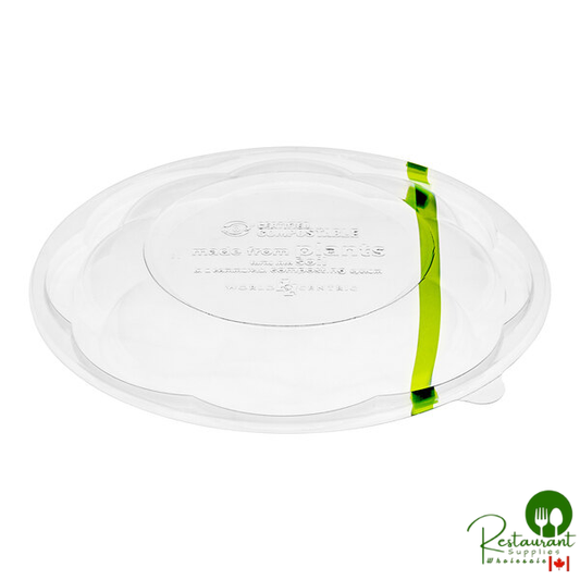 GreenLight Compliant PLA Plastic Compostable Dome Lid for 24-48 oz. Deli Bowls - 600/Case