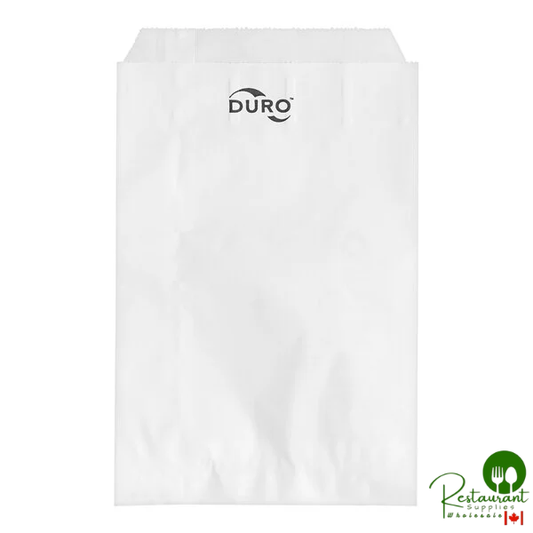 Duro 6" x 9" White Merchandise Bag - 1,000/Bundle