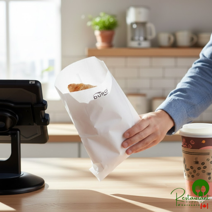 Duro 6" x 9" White Merchandise Bag - 1,000/Bundle