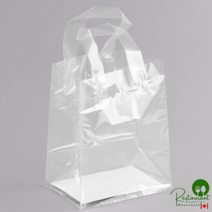 Inno-Pak 6 3/4" x 4 3/4" x 8 1/2" Polypropylene Soft Loop Handle Bag with Insert - 200/Case