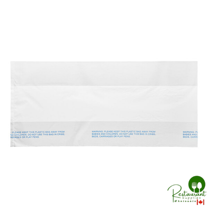 LK Packaging 15" White HDPE Wet Pack Grocery Bag - 500/Box