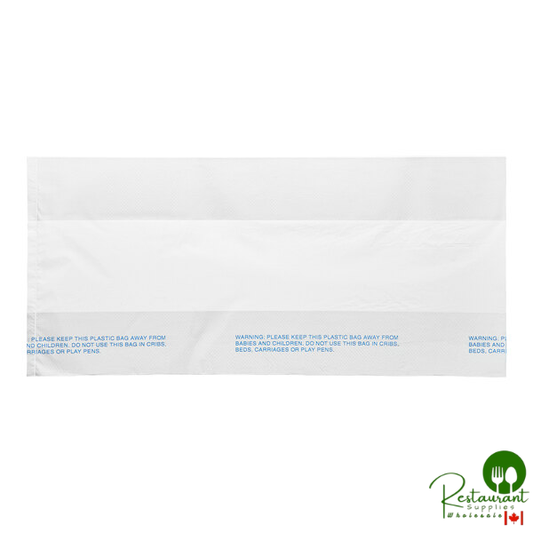 LK Packaging 15" White HDPE Wet Pack Grocery Bag - 500/Box
