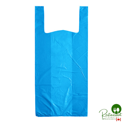 LK Packaging 1/6 Size Blue Medium-Duty T-Shirt Bag - 1,000/Case