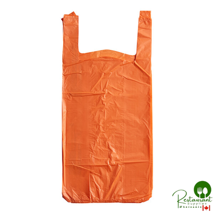 LK Packaging 1/6 Size Orange Medium-Duty T-Shirt Bag - 1,000/Case