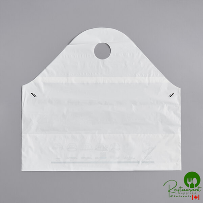 Seal2Go 21" x 19" x 10" Customizable Tamper-Evident Plastic Wavetop Delivery Bag - 250/Case