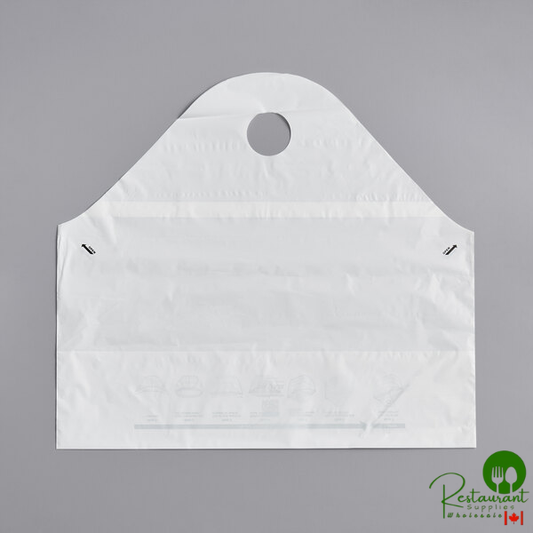 Seal2Go 21" x 19" x 10" Customizable Tamper-Evident Plastic Wavetop Delivery Bag - 250/Case